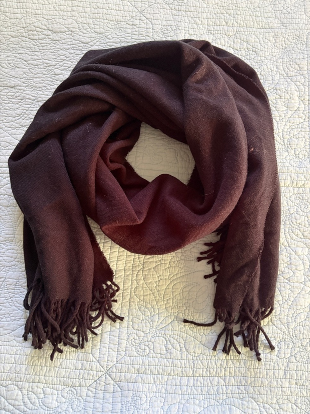 Vintage Black Scarf with Pink Logo